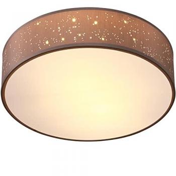 Plafondlamp Sterrenhemel Rond Ø 38cm 40 Watt Stof Beige