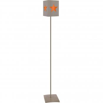 Étoile Lampadaire Droit Métal Orange