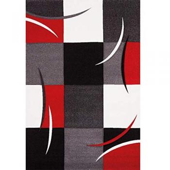 Mosaico de Joya Negra y Rojo 140x200