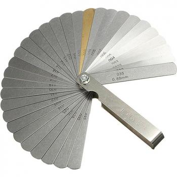 Jauge de palpeur pour valve, 32 pièces, écart de 0,04 à 0,88 mm