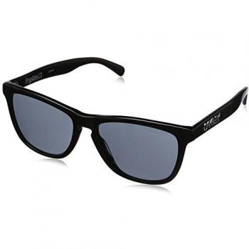 Oakley - Gafas de sol Ovaladas 002043-01 Frogskin LX, Black - Rahmen Polished Black/Gläser Grey/Grey