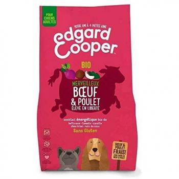 Alimentation Saine Edgard & Cooper pour Chien Adulte, 2.5kg, Boeuf Bio et Poulet
