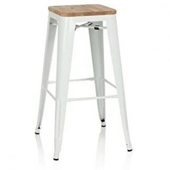 Sgabello da bar Vantaggio High W - Bianco