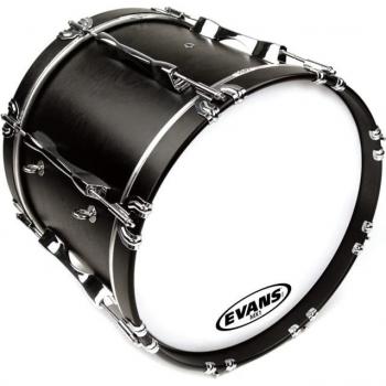 Evans MX1 Marching Bass Drum Head, 28 Inch White