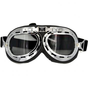 Gafas de piloto retro para casco