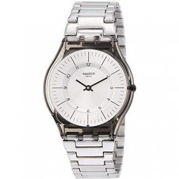 Swatch Dame Analog Quarzuhr mit Edelstahl Armband SFM1