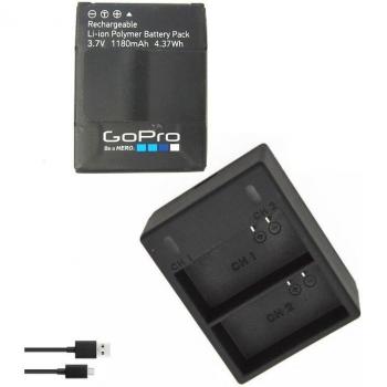 Cargador de batería Clownfish USB para Gopro Hero 3/3+