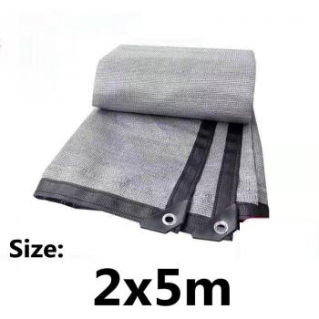 Zonwerend Scherm 6 Pin 80% Anti-UV HDPE Zilvergrijs voor Tuin en Balkon