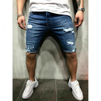 Hirigin Herren Farbige Jeans Shorts