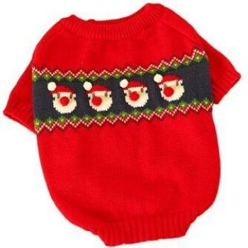 Christmas Paws Red Sweater