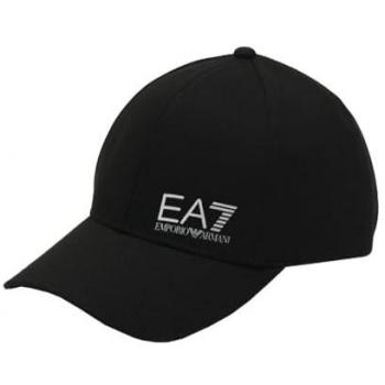 Cappellino EA7 Baseball nero puro grigio - M
