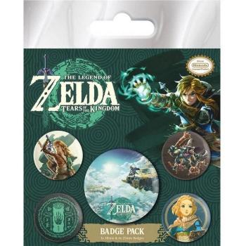 The Legend Of Zelda: Tears Of The Kingdom Hyrule Skies Badge Set White/Green