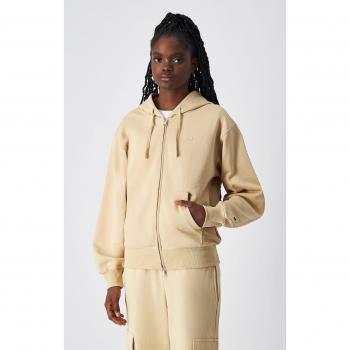 Hoodie Beige Champion Femenino Full Zip
