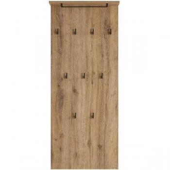MÖBELPARTNER Wandgarderobe Cosmo 152795 eiche Holz 9 Haken 50,0 x 120,6 cm eiche