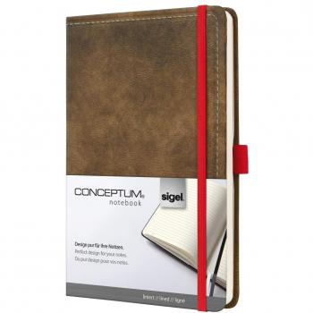 Sigel CO603, Notizbuch CONCEPTUM®, Design Vintage, brown, liniert, ca. A5