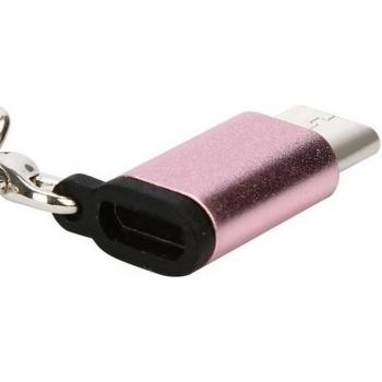 Convertidor Tipo C a Micro USB con Llavero