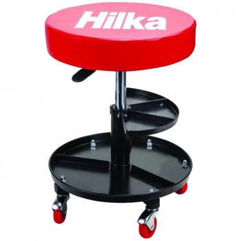 Hilka Mechanics Seat With Storage - Red