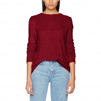 ONLY Onlsway L/s Pullover Knt Noos, Suéter para Mujer, Rojo