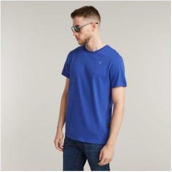 Maglietta Casual a Maniche Corte G-Star Base-S Blu Radar in Cotone Organico Sostenibile (S)