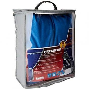Ensemble de rideaux pour camion en microfibre - Bleu