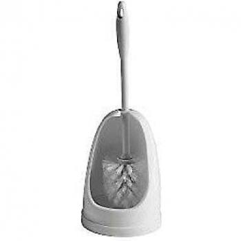 SupaHome Toilet Brush & Holder Enclosed White