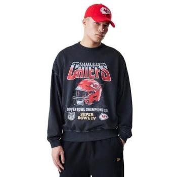 Kansas City Chiefs Retro Boxy Crew Sweatshirt – Black