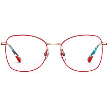 Etnia Barcelona Heidelberg COPG 54mm Czerwone Damskie Okulary Korekcyjne z Blokadą Niebieskiego Światła