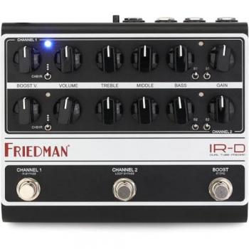 2024 Friedman IR‑D Dual Tube Preamp Silver / Black