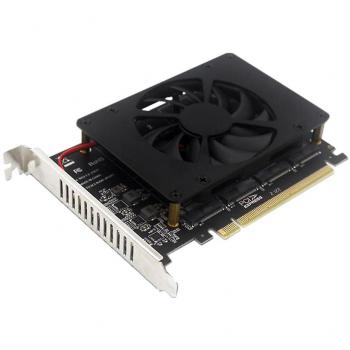 Tarjeta de expansión PCIEX16 para SSD NVME M2 MKEY