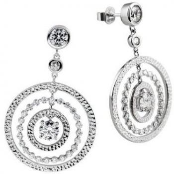 Pendientes de plata con circonitas Diamonfire