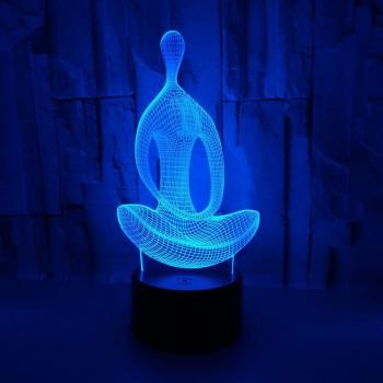 Lámpara Colorido Meditación Nocturna 3D