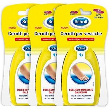 Scholl - Cerotti Vesciche Per Dita Dei Piedi Medio 6 Pezzi