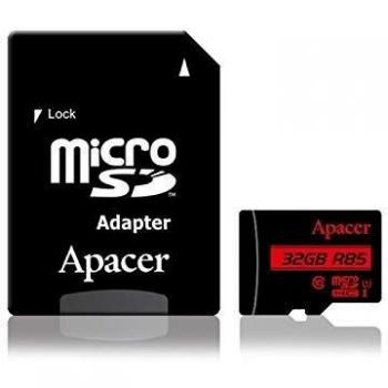 Scheda di memoria microSDHC 32 GB Apacer con adattatore incluso
