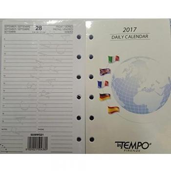 AGENDA GIORNALIERA DAILY CALENDAR WHITE 8x13 CM