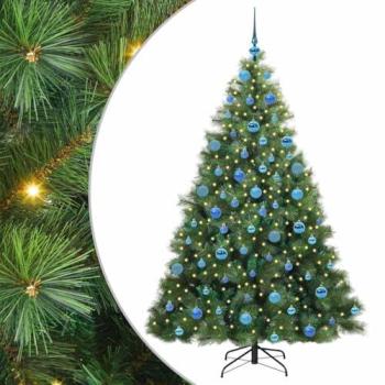 Sapin Artificiel Vert 180 cm avec Éclairage LED