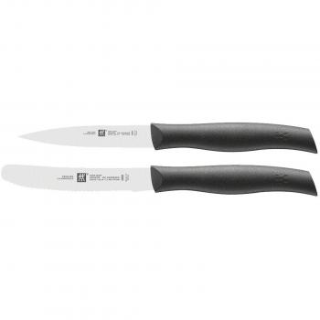 Zwilling TWIN Grip Messer‑Set – Doppel‑Set, Schwarz/Grün (Edelstahl)