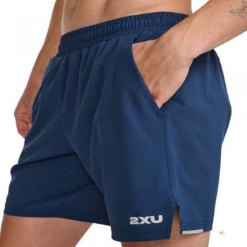 Pantaloni Corti Aero 7 Uomo 2xu Blu