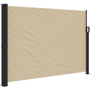 Retractable Side Awning Beige 140x500 cm