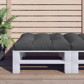 VIDAXL Cuscino per Pallet Nero 80x80x12 cm in Tessuto Nero
