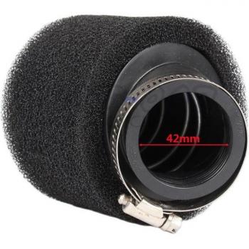 38mm Schwarz Gerade Nacken Schaum Luftfilter