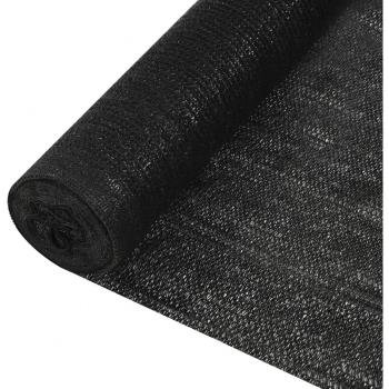 Filet Brise-vue vidaXL Noir 3,6x10 m PEHD 150 g/m²