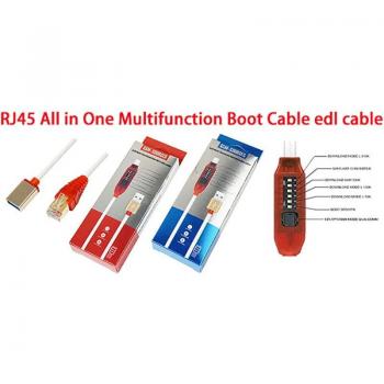 Câble Polyconnecteur RJ45 + Micro‑USB – Compatibilité Qualcomm EDL/PLC/9008, Charge Express MTK/Z3X