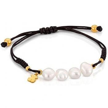 Tous Bracciale Marrone Scuro con Perle Nudos 313031510