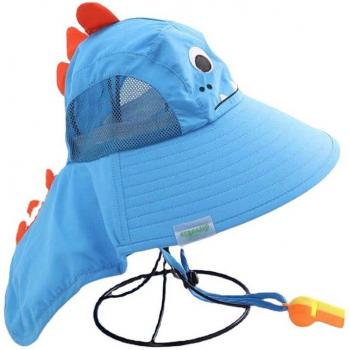 Double-Sided Dinosaur Baby Sun Hat