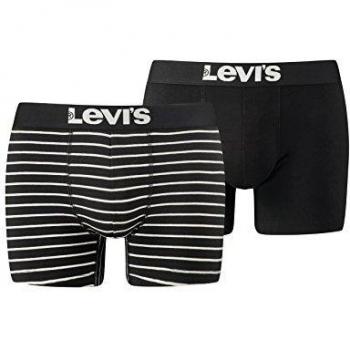 Levi's Boxers de Color Dual (Negro/Blanco)