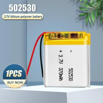 Batterie Rechargeable 3.7V 370mAh Li-Po 502530 pour haut-parleur Bluetooth