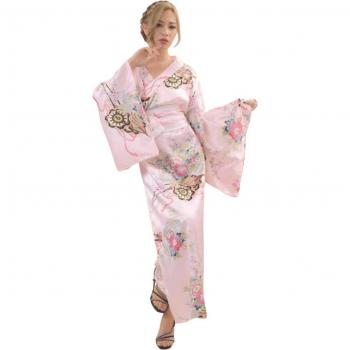 Kimono Floreale Rosa Obi Lady Lazy