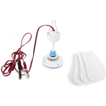 Ventilador Colgante de Techo con Batería 12V, 16/31.5, Ideal para Barbacoas y Dormitorios U1JE