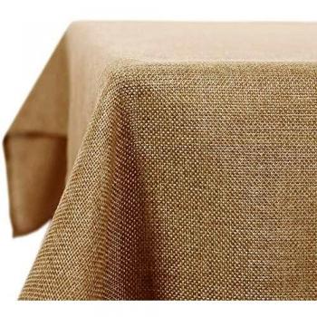 Nappe Imperméable Anti Tache pour Salle à Manger 137x274 cm Brun