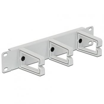 DELOCK 10 Kabelmanagement Panel grau